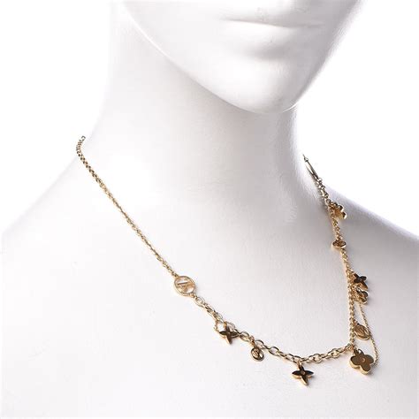 Louis Vuitton Blooming Strass Necklace .